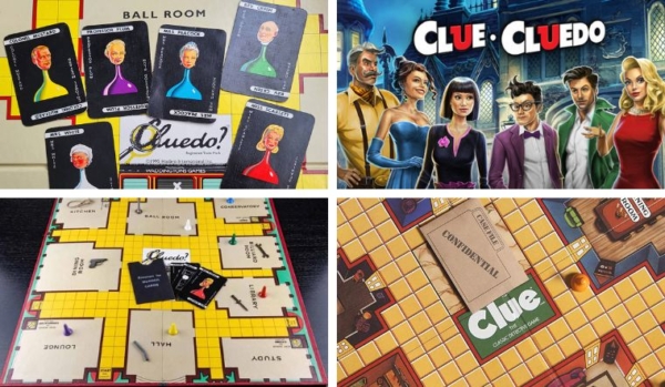 Thành phần trong hộp Cluedo