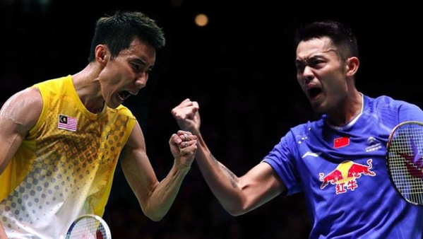 Lee Chong Wei đấu với Lin Dan