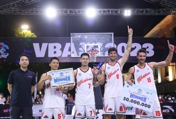 Nhà vô địch chặng đầu tiên của VBA 3x3 Prime 2023 gọi tên Thang Long Warriors