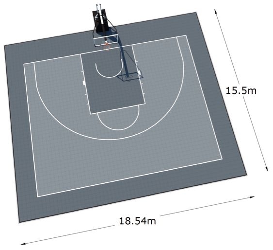 Kích thước sân bóng rổ 3X3 chuẩn