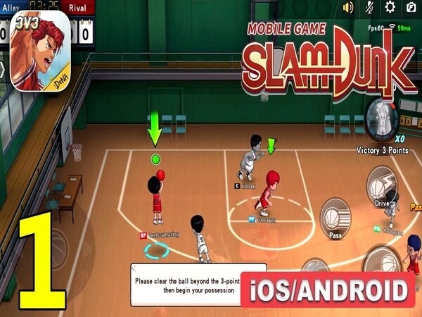 Tựa game bóng rổ trên mobile - Slam Dunk