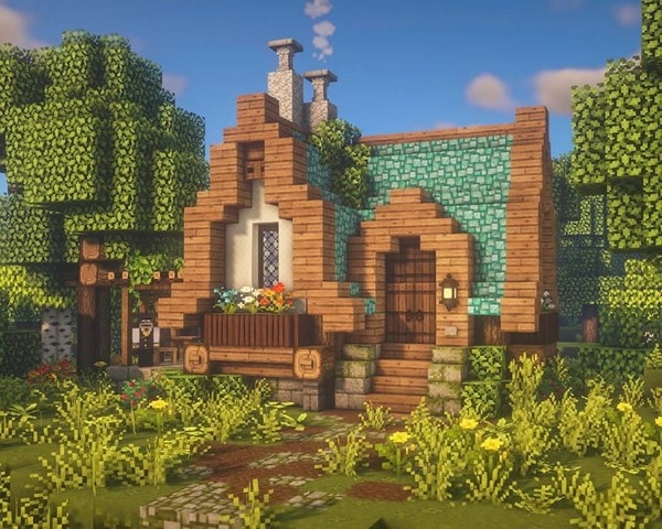 Nhà cổ điển là kiểu nhà truyền thống trong Minecraft