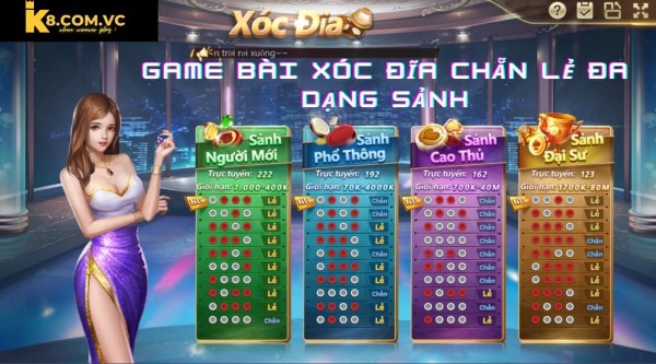 K8 top game tài xỉu uy tín nổi tiếng tại Đông Nam Á