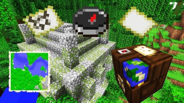 Sử dụng bản đồ và la bàn trong Minecraft