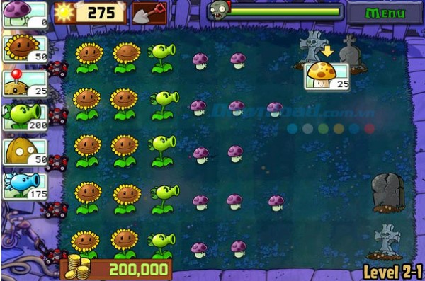 Hướng dẫn cách chơi Plants vs Zombies 1 đơn giản