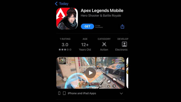 Cách tải Apex Legends Mobile trên điện thoại iOS