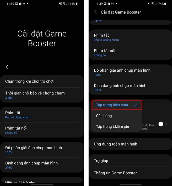 Tăng tốc độ game Android bằng Game Booster