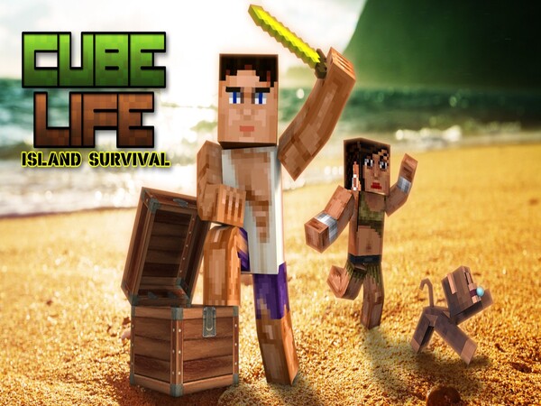 Game sinh tồn với đồ họa độc đáo - Cube Life: Island Survival